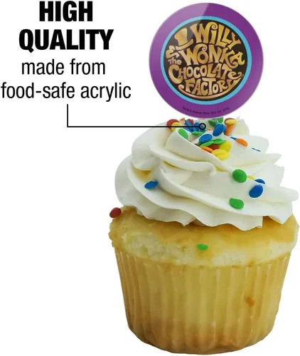 Vista 3 de Willy Wonka and the Chocolate Factory - Juego de 6 palillos para cupcakes