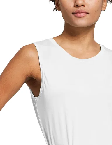 Vista 3 de baleaf Camiseta sin mangas de entrenamiento para mujer, sin costuras, para correr, atlética, de ajuste suelto, para yoga, deportiva, para gimnasio