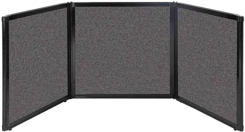Vista 36 de Versare Pantalla plegable de mesa Partición de 3 paneles Divisor de espacio de trabajo portátil ligero Negro 78 x 24 pulgadas