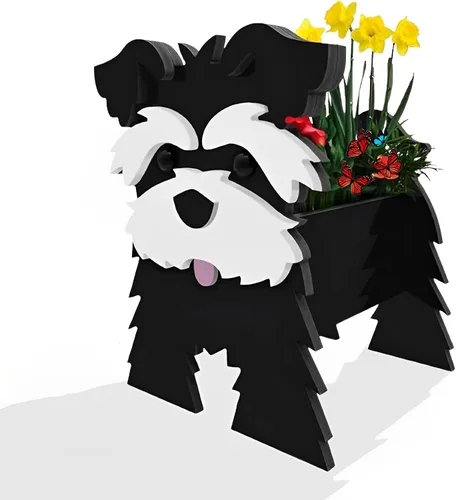 Vista 61 de Macetero de flores para perros, regalos para mujeres, bonitas macetas de PVC para perros, macetas para interiores y exteriores, maceta de jardín