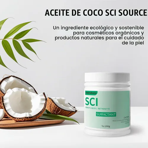 Vista 4 de Cocoil isetionato de sodio de 7 onzas, polvo de isetionato de coco de sodio (SCI), burbujas increíbles, suave con la piel, biodegradable, adecuado