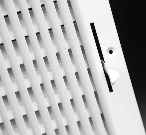 Vista 5 de HVAC Premium Rejilla de Suministro de Aire de 1 Vía de 10'' X 6'' - Tapa de Ventilación y Difusor - Cara Plana Estampada - Blanco