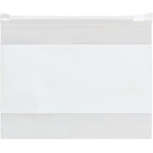 Vista 141 de Aviditi Poly Bolsa con cierre hermético blanco, 10" x 12", Azul, 1000