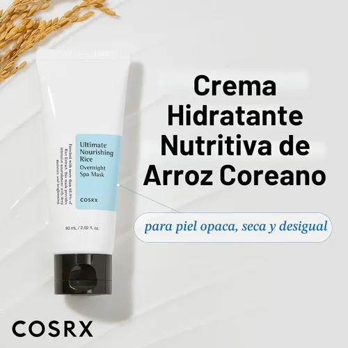 Vista 4 de [Cosrx], última mascara nutritiva de noce de arroz, spa, 2.1 oz 68% Rice Extract Sleeping Pack, Brightening, Deep Nourishment for Dull, Dry Skin