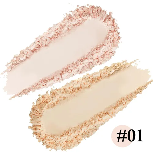 Vista 2 de Boobeen Polvo de ajuste de 2 capas – Polvo facial de acabado mate compacto – Sombra ligera impecable y ligera