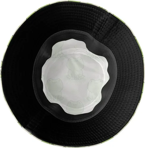 Vista 5 de Sombrero de pescador unisex para mujeres y hombres, plegable, reversible, sombrero de pescador, para exteriores, verano, viajes, playa