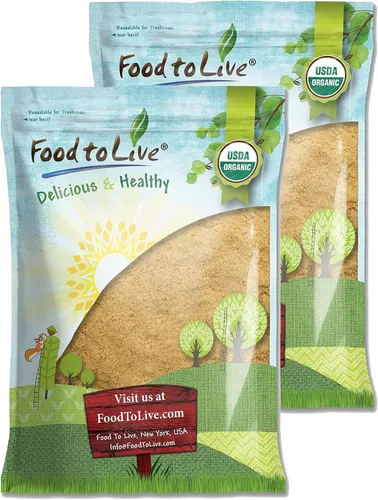 Vista 8 de Food to Live Polvo de maca amarilla orgánica, 4 libras, sin OMG, Kosher, molido crudo, harina, a granel