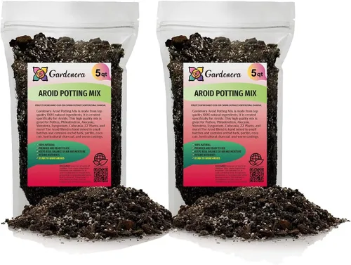 Vista 7 de Gardenera Mezcla prémium para macetas Aroid - 2 cuartos de galón - Mezcla libre de tierra para Aroids - Medio de cultivo para plantas