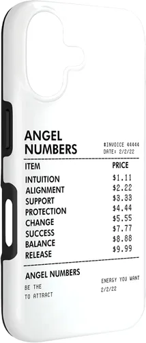 Vista 3 de Angel Numbers Receipt 111 222 333 444 - Funda de numerología espiritual para iPhone 17