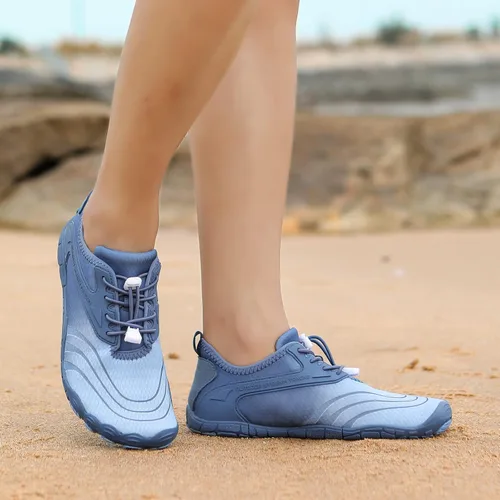 Vista 6 de Zapatos de agua para hombre y mujer, secado rápido, descalzo, natación, playa, zapatos acuáticos, surf, buceo, canotaje, senderismo, vela, kayak