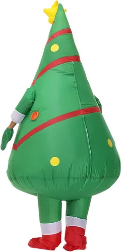 Vista 4 de DeHasion Disfraz inflable de Navidad para adultos, Navidad, Halloween