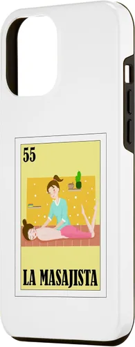 Vista 2 de iPhone 12 Pro Max Funny Mexican Design for Masseuse - La Masajista Case