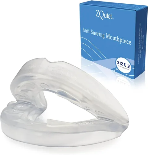 Vista 10 de ZQuiet, boquilla antirronquidos, tamaño cómodo #1, recarga única, transparente, fabricada en EE. UU., sin BPA, material de grado médico