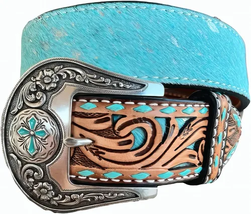 Vista 3 de Angel Ranch M&F Western Haircalf Buck Lace