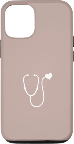 Vista 28 de Pink Taupe - Funda con estetoscopio de corazón para enfermera o doctor para iPhone 17