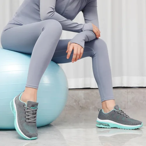 Vista 9 de STQ - Tenis para correr transpirables con cámara de aire para mujer