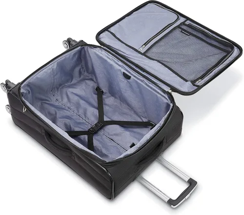 Vista 2 de Samsonite Ascella X Softside - Equipaje expansible con ruedas giratorias, Negro