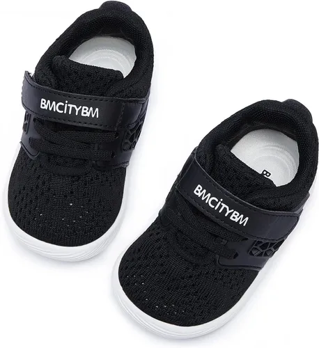 Vista 3 de BMCiTYBM Zapatos para caminar de malla transpirable para bebés, niños y niñas, ligeros, antideslizantes, para primeros pasos, 6, 9, 12, 18, 24 meses