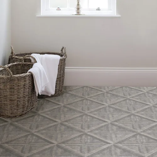Vista 4 de FloorPops FP3295 Townhouse - Azulejos de suelo para despegar y pegar, color gris