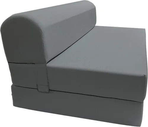 Vista 34 de D&D Futon Furniture. Silla plegable de espuma, sofá de estudio, colchón de espuma plegable para invitados (6 x 24 x 70 pulgadas, negro)