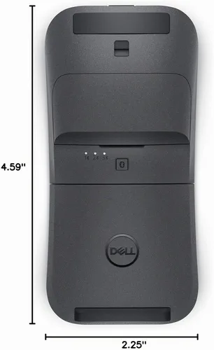 Vista 11 de Dell MS700 - Mouse de viaje Bluetooth 5.0, Microsoft Swift Pair/Dell Pair (solo Windows 10 y 11), sensor óptico LED, desplazamiento táctil