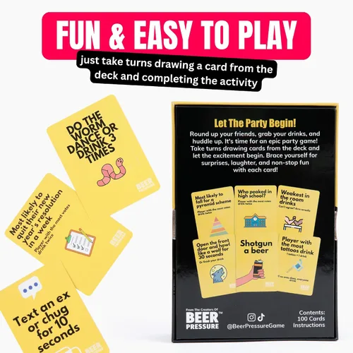Vista 3 de Beer Pressure Juego de cartas para adultos para fiestas