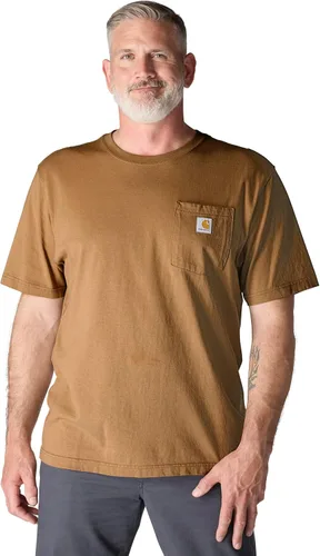 Vista 18 de Carhartt Camiseta con bolsillo Iconic K87 para hombre Piedra azul