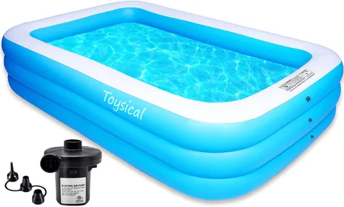 Vista 7 de Toysical Piscina Inflable para Niños y Adultos - 118 x 72 x 22 - Más Duradera que Otras Piscinas Inflables para Adultos - Incluye Parches