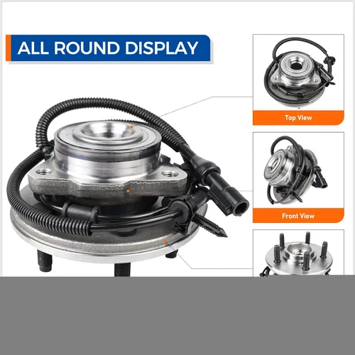 Vista 2 de MACEL 515050 Conjunto de rodamiento de cubo de rueda delantera compatible con Ford Explorer 2002-2005, Lincoln Aviator 2003-2005, Mercury