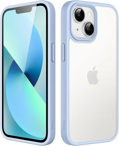 Vista 8 de JETech Funda mate para iPhone 13 de 6.1 pulgadas, a prueba de golpes, protección contra caídas de grado militar, cubierta trasera translúcida