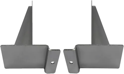 Vista 5 de Soporte de estante de madera cromada de 11 pulgadas para colgar a la izquierda, derecha