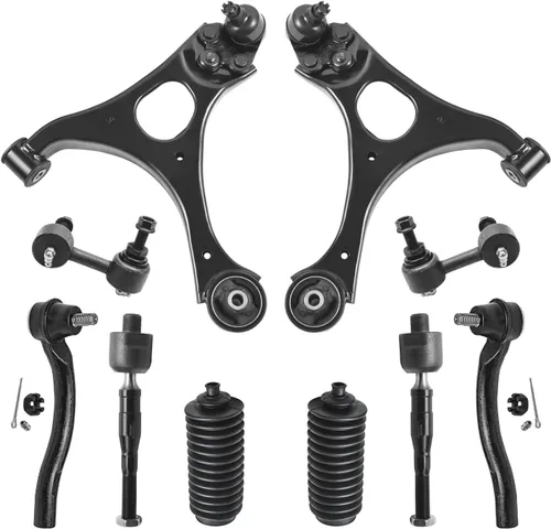 Vista 75 de Detroit Axle - Kit de suspensión delantera de 10 piezas para Chevrolet Trailblazer GMC Envoy 2004-2007 2005 2006 Soportes de brazo de control