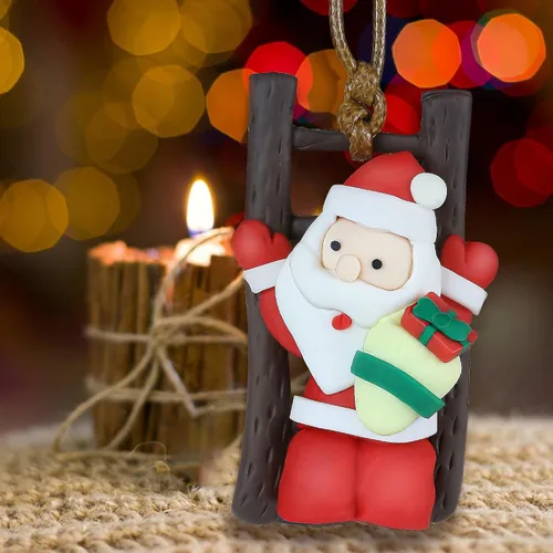 Vista 5 de Adorno colgante de pato oscilante de Navidad, accesorios para colgar en el automóvil, estética interior, decoración de habitación fresca, adorno
