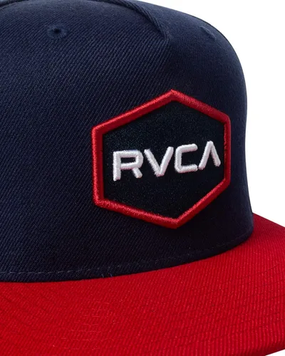 Vista 4 de RVCA Sombrero de ala recta ajustable Snapback para hombre