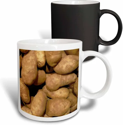 Vista 10 de 3dRose Florene Food And Beverage - Taza de dos tonos (11 onzas), color negro