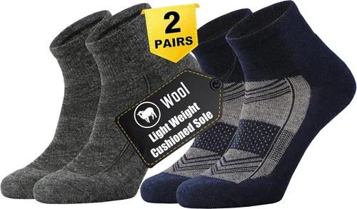 Vista 7 de ONKE Calcetines de corte bajo para hombre, ejercicio atlético, correr Negro1