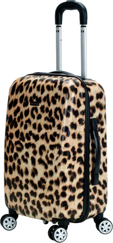 Vista 12 de Rockland - Equipaje Safari con carcasa rígida y ruedas, Leopard), F196-LEOPARD