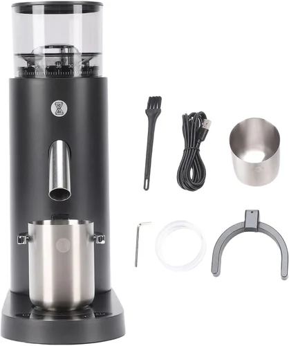 Vista 9 de Yoidesu Molinillo de café eléctrico, eléctrico, portátil, pequeño, silencioso y ajustable, 20 ajustes de molienda para expreso, moka, verter, prensa