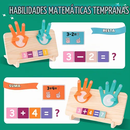 Vista 3 de Juguetes educativos Montessori, regalos de cumpleaños para niños de 3 a 6