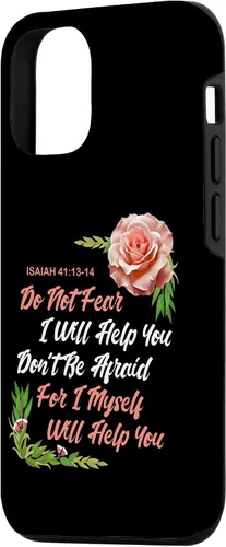 Vista 2 de Funda bíblica para iPhone 15 con texto en inglés "Do not Fear Isaías