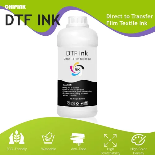 Vista 6 de DTF tinta negra 1000ML repuesto para cabezal de impresión DX5 DX7 5113 XP600 L3200 4720 TX800 L1800 L805 R1390 DTF, para impresión de película