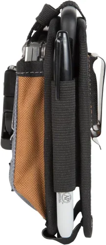 Vista 7 de Dickies Bolsa grande para teléfono con 2 compartimentos, clip de acero de ajuste universal para cinturón de herramientas, correa de seguridad sobre