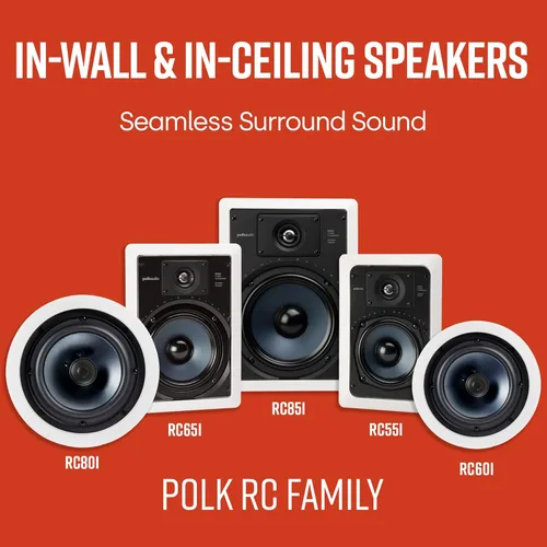 Vista 4 de Polk Audio RC60i - Altavoces redondos de 6.5 pulgadas de alta calidad de 2 vías (par), perfectos para colocación húmeda y húmeda en interiores