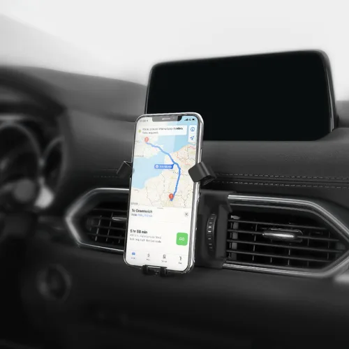 Vista 4 de BEERTE Soporte de teléfono de coche para Mazda CX-5 2017-2026 con ventilación de aire ajustable para tablero de instrumentos de automóvil, soporte