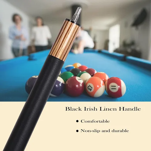 Vista 5 de CUEELF Break Jump Cue Hard Maple Shaft 13.5mm Bakelite Tip X-ZW