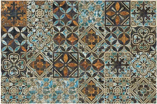 Vista 10 de Ochine 24 hojas para despegar y pegar azulejos en muro, papel tapiz floral para despegar y pegar, calcomanías de flores de mandala, vinilo 3D