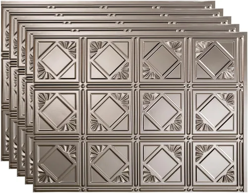 Vista 33 de FASÄDE Vinilo decorativo de estilo tradicional / patrón 4 de 18 x 24 pulgadas en muro en bronce antiguo (paquete de 5)