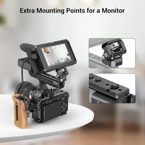 Vista 5 de SmallRig FX3 / FX30 XLR Plataforma de Extensión de Mango para Sony - MD3490