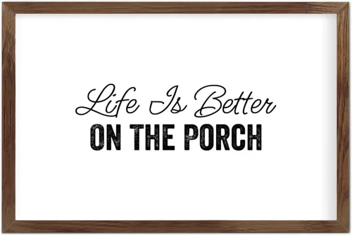 Vista 18 de Farmhouse Rustic Wood Framed Signs 16x20 Inch,Mercy,Peace and Love Be Yours in Abundance Wooden Sign with Frame Wood Sign Wall Plaque Art for