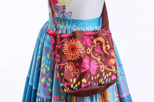 Vista 5 de Disfraz vestido floreado de la mágica princesa Isabela para niñas